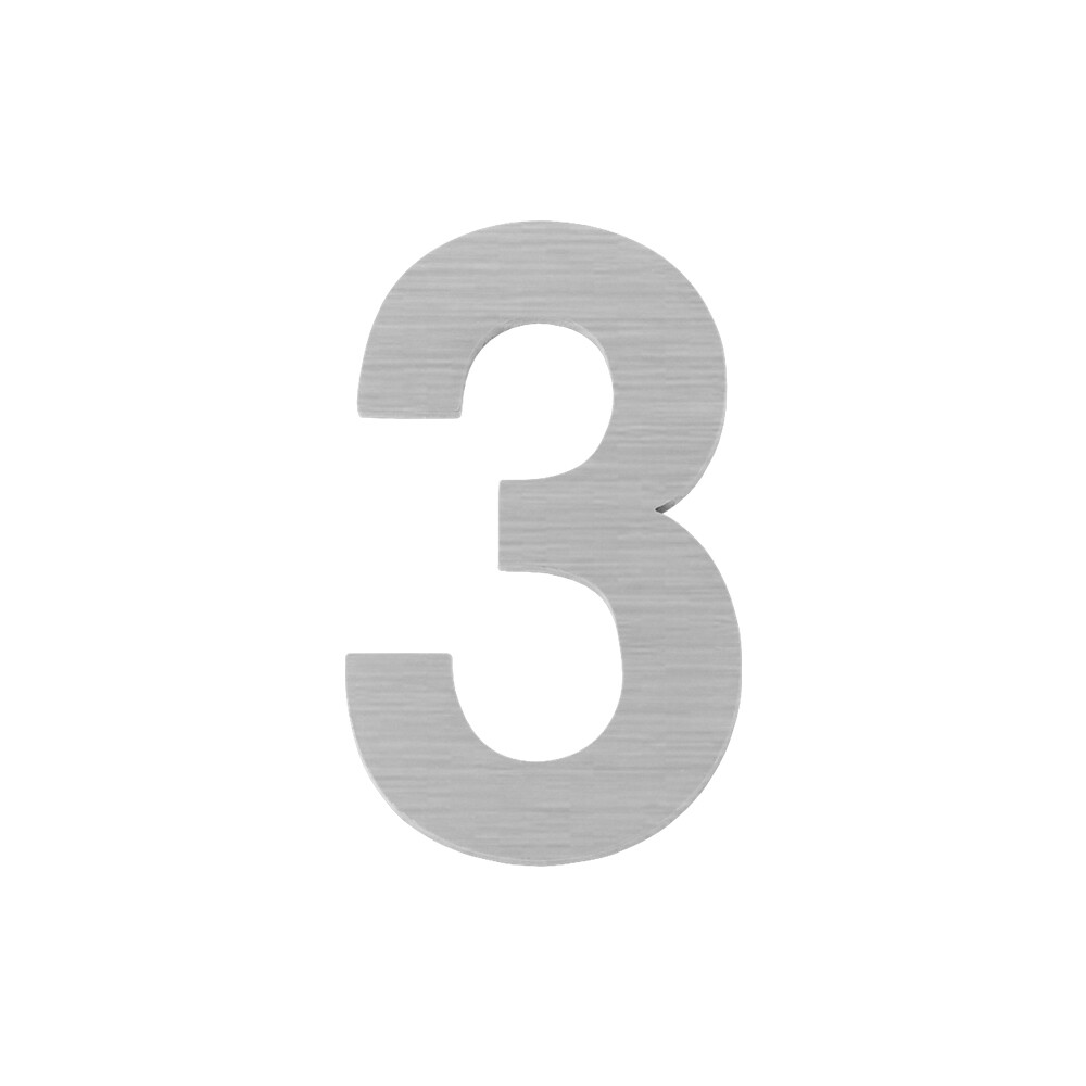 original-14329.jpg Цифра самоклеящаяся 3 Fuaro SS304 50х30 мм сатинированный хром — изображение 1