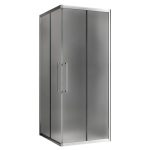 Душевой уголок Abber Schwarzer Diamant хром 90х90х195 см квадрат стекло матовое 6 мм (AG02090MH)