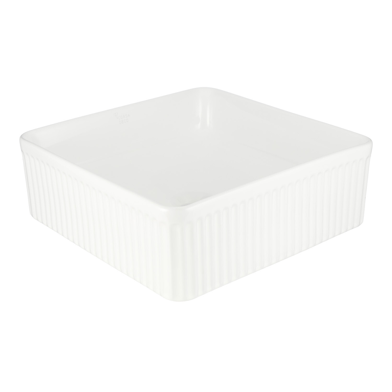 original-14391.jpg Раковина Corsa Deco Lines 37 см накладная белая (ABLVX37Q) — изображение 1