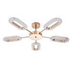 Люстра светодиодная потолочная Arte Lamp Ovale 51 Вт 3000-6500К 7 кв.м (A2489PL-5GO)