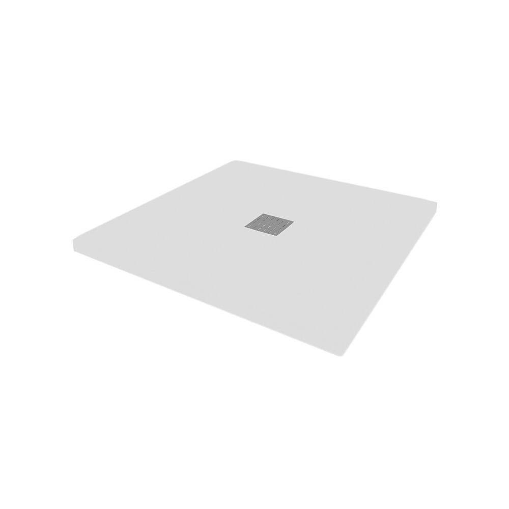 original-14525.jpg Поддон Ulitka Flow литьевой мрамор 90х90х3 см квадрат белый низкий (74104109) — изображение 1