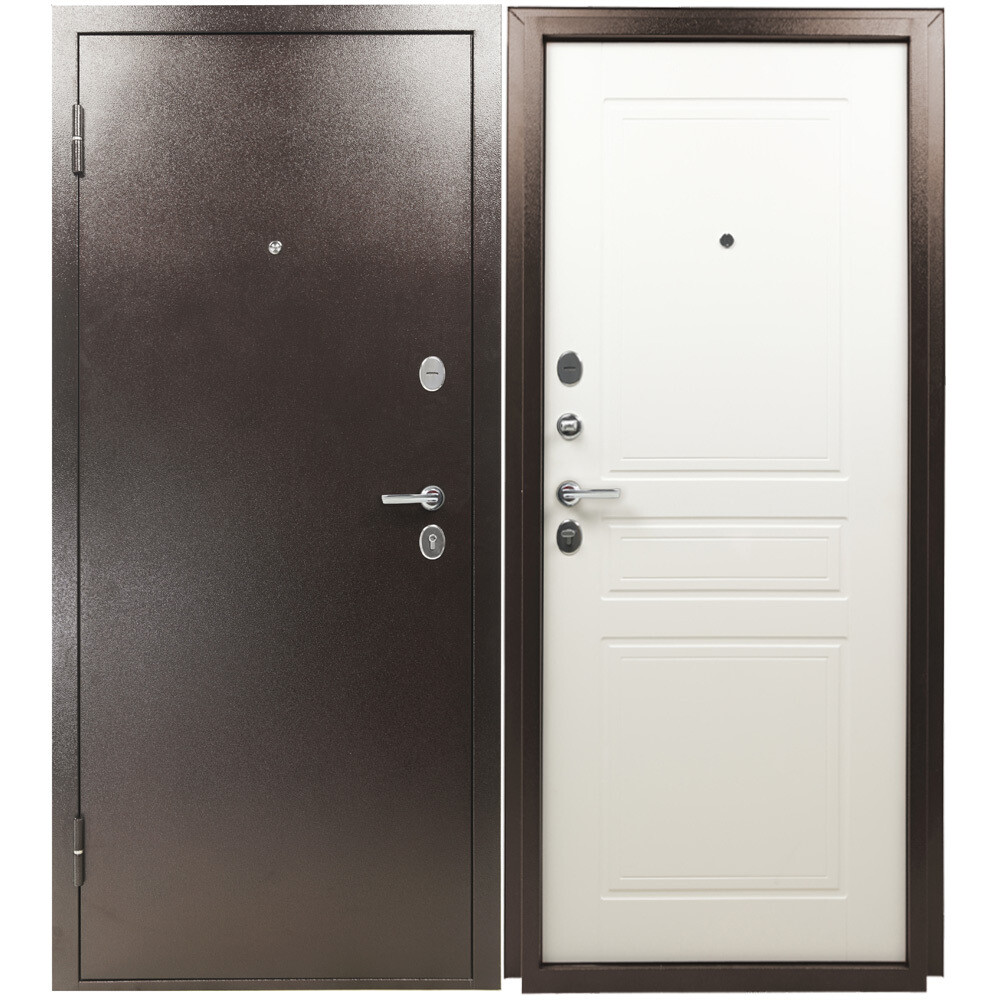 original-14574.jpg Дверь входная Промет Марс/Титан рационалист левая медный антик - ясень белый 960х2050 мм — изображение 1