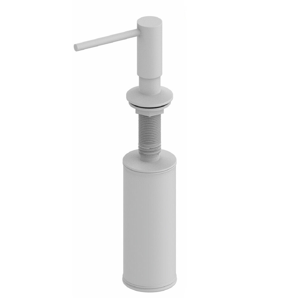 original-14592.jpg Дозатор для мыла WasserKraft 320 мл металл/пластик белый встраиваемый (K-75996) — изображение 1