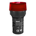 Лампа сигнальная Dekraft ЛK-22 220 В IP54 пластиковая красная (25003DEK)