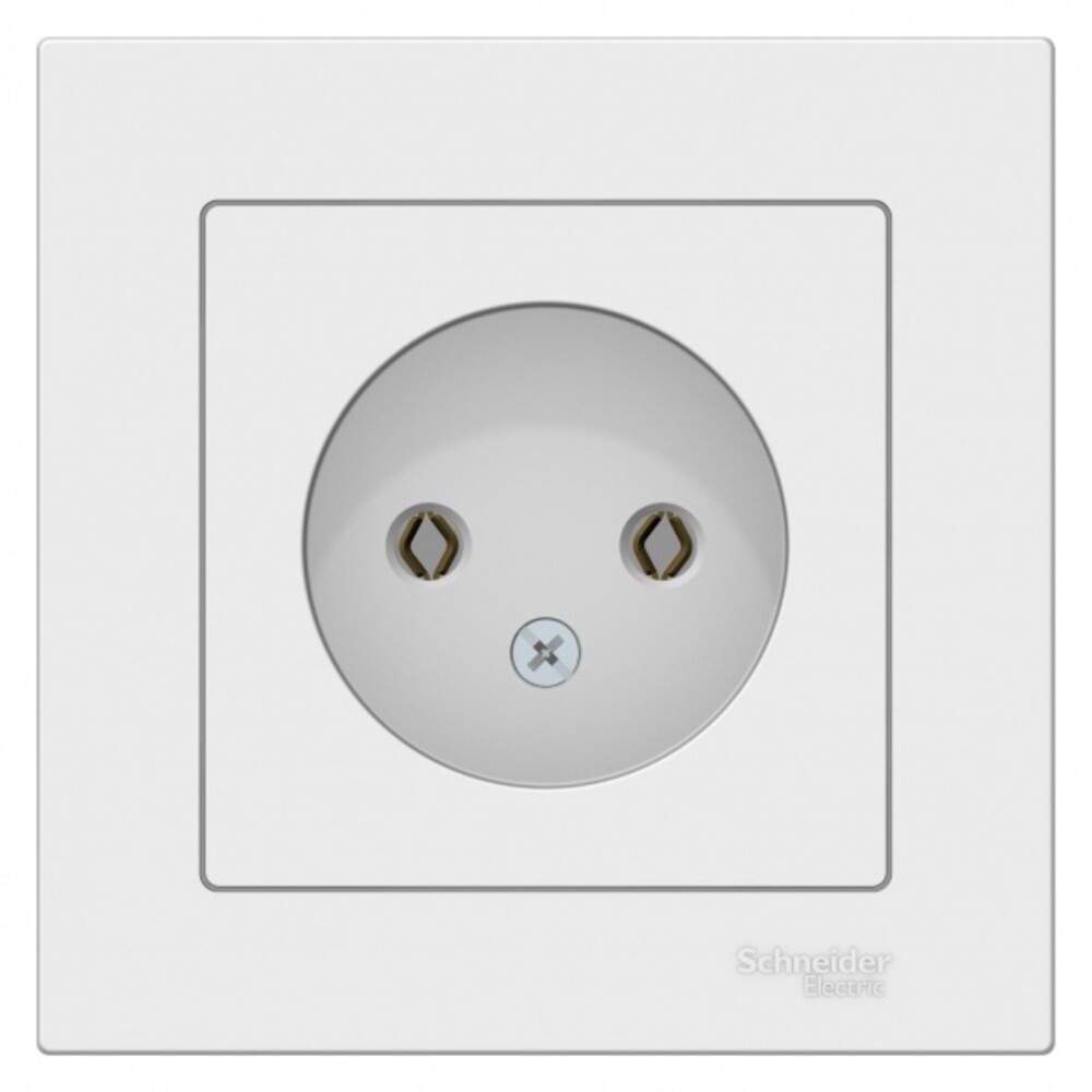 original-14655.jpg Розетка Systeme Electric AtlasDesign встраиваемая белая (ATN000140) — изображение 1