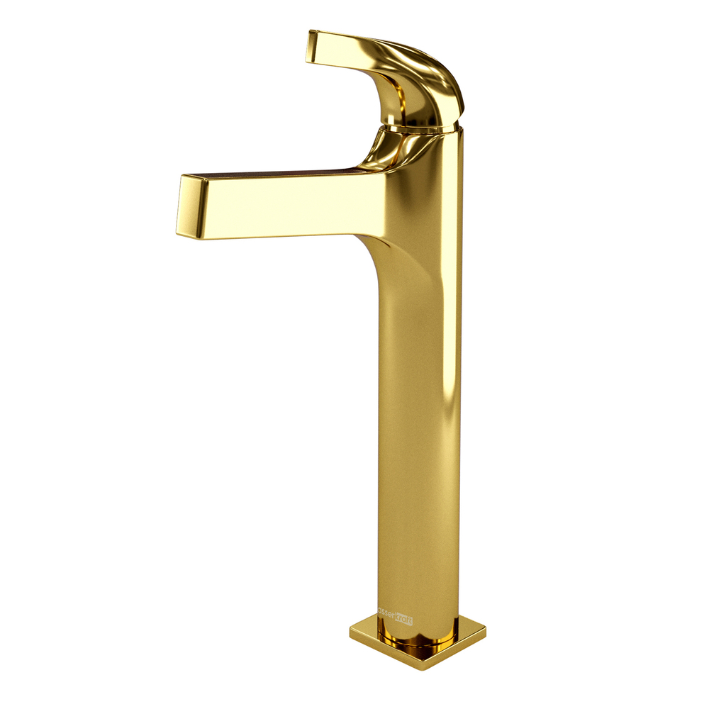 original-14660.jpg Смеситель для раковины высокий WasserKraft Sauer золото однорычажный (7103H) — изображение 1