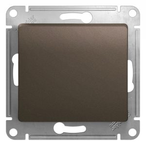 Переключатель Systeme Electric Glossa одноклавишный встраиваемый шоколад (GSL000861)