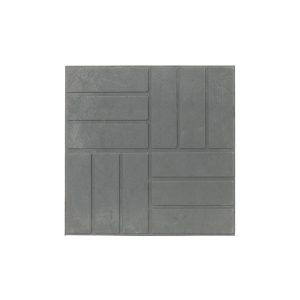 Плитка тротуарная 12 кирпичей 330х330х25 мм серая полимерпесчаная Lel-Eco
