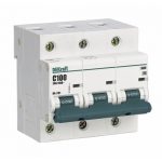 Автоматический выключатель модульный Dekraft ВА-201 3P 125А тип D 10 кА 400 В (13031DEK)