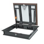 Люк ревизионный под плитку напольный Хаммер Бонд стальной 800х800 мм скрытый