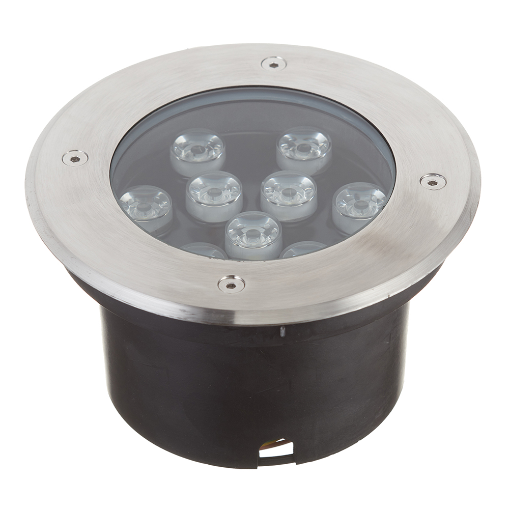 original-14920.jpg Светильник светодиодный тротуарный встраиваемый Feron металлик 6400К 9 Вт IP67 (32019) — изображение 1