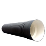 Труба двустенная гофрированная ПНД d630/546 мм 6 м SN6 с раструбом