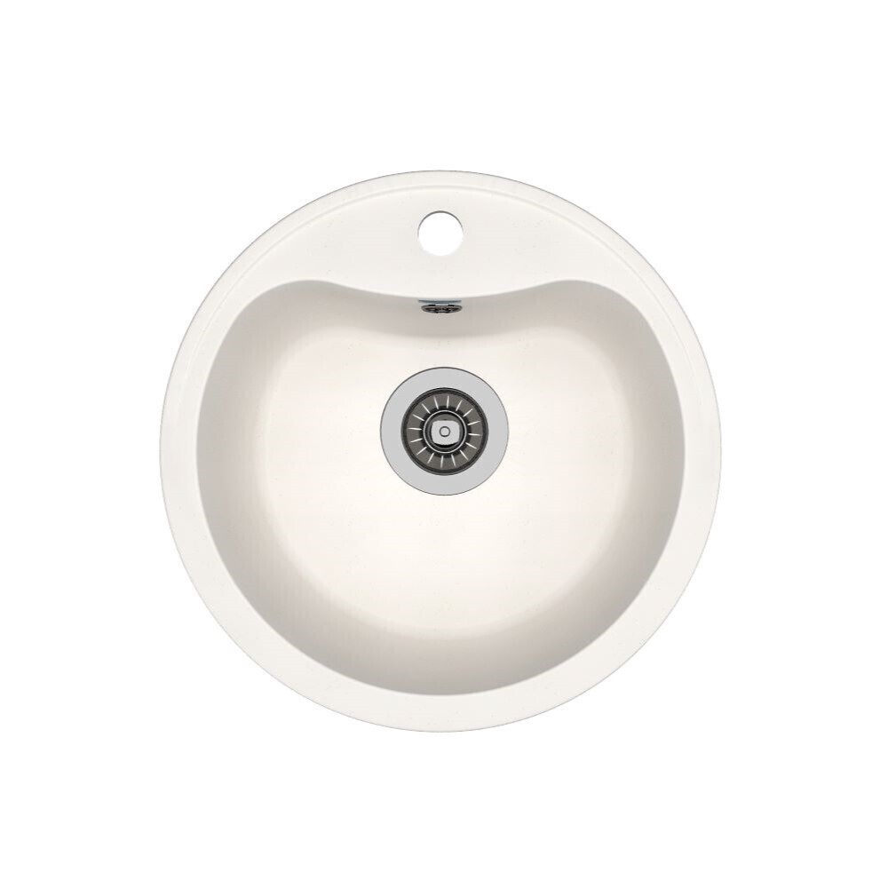 original-15050.jpg Мойка для кухни Dr.Gans Дора d43,5х20 см врезная искусственный камень белая — изображение 1