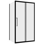 Душевой уголок Abber Schwarzer Diamant черный 120х50х195 см прямоугольник стекло прозрачное 6 мм (AG30120BH-S50B)