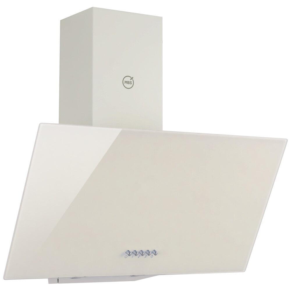 original-15123.jpg Кухонная вытяжка наклонная MBS Alpinia 160 Glass Ivory 60 см бежевая — изображение 1
