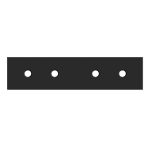 Пластина монтажная для магнитного шинопровода Arte Lamp Expert черная (A590506)