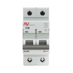 Автоматический выключатель модульный EKF Averes AV-6 DC 2Р 16А тип C 6 кА 230 В (mcb6-DC-2-16C-av)