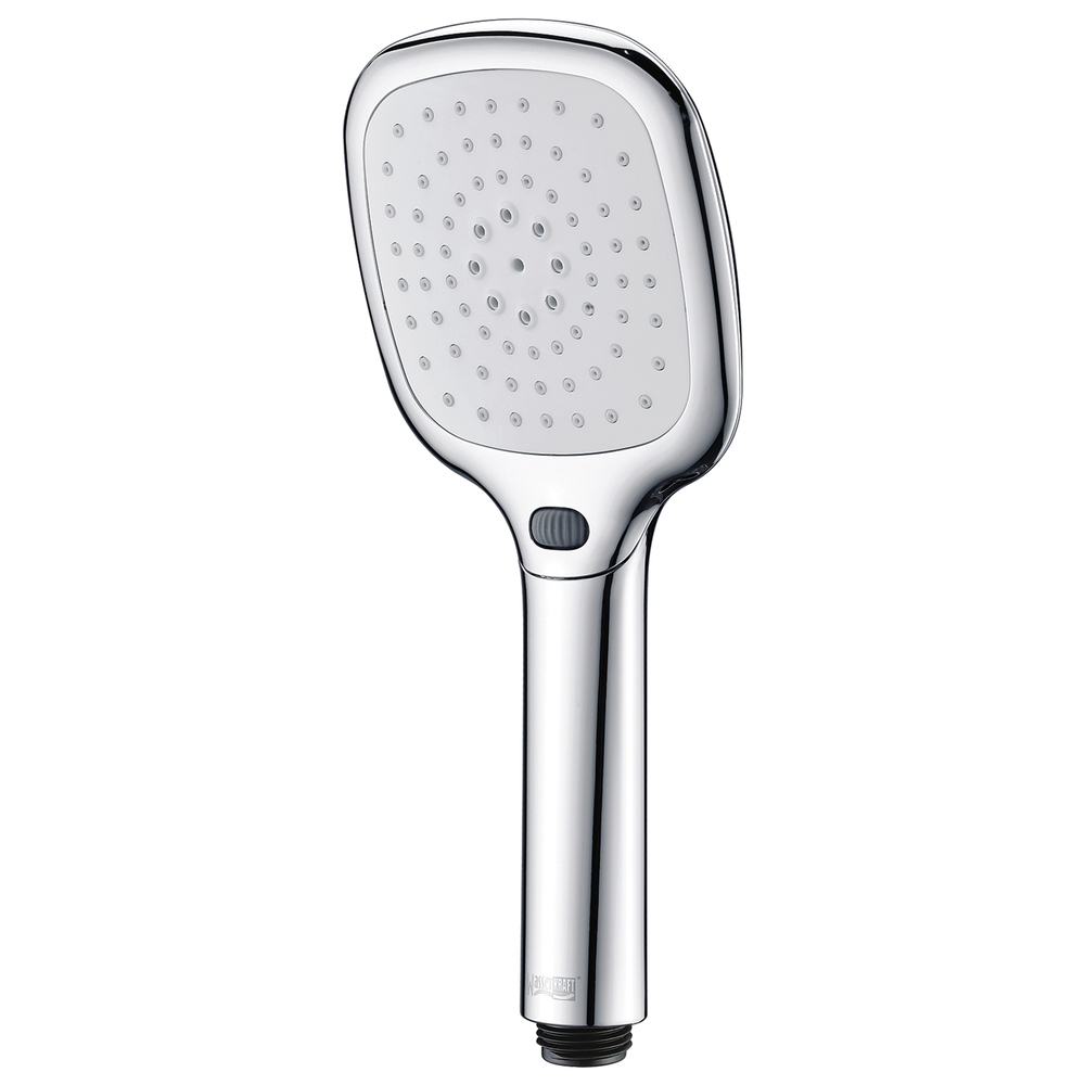 original-15232.jpg Лейка для душа WasserKraft 55х250 мм 3 режима без шланга пластик белая/хром (A065) — изображение 1