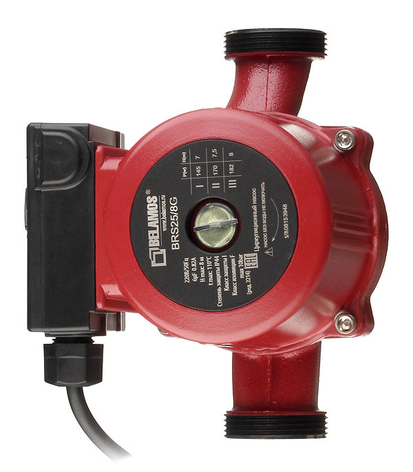 original-15265.jpg Циркуляционный насос для систем отопления Belamos BRS25/8G DN25 подъем 8 м 180 мм с гайками (25/8g) — изображение 1