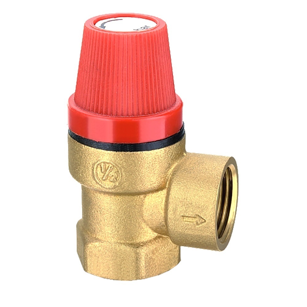 original-15354.jpg Клапан предохранительный СТМ Термо 1/2 ВР(г) х 1/2 ВР(г) 6 бар для систем отопления 120 °С KVs 0,6 (CRVP6F12) — изображение 1