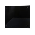 Панель стеновая закаленное стекло для кухни 550х600х4 мм черная