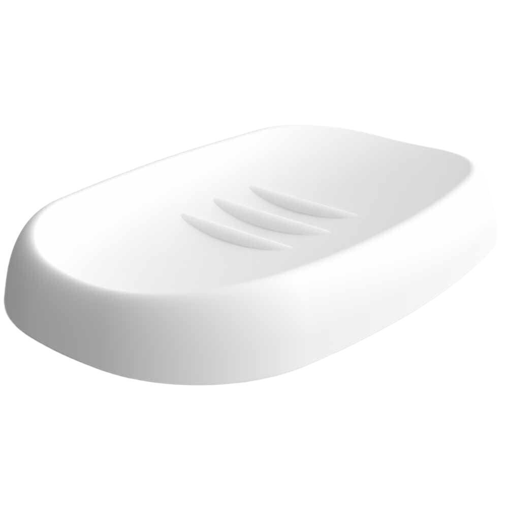 original-15434.jpg Мыльница для ванной Econova Scandi настольная пластик белая — изображение 1