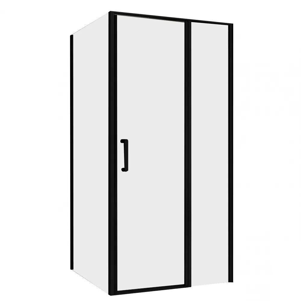 original-15673.jpg Душевой уголок Abber Sonnenstrand черный 100х100х195 см квадрат стекло прозрачное 6 мм (AG04100BS-S100B) — изображение 1