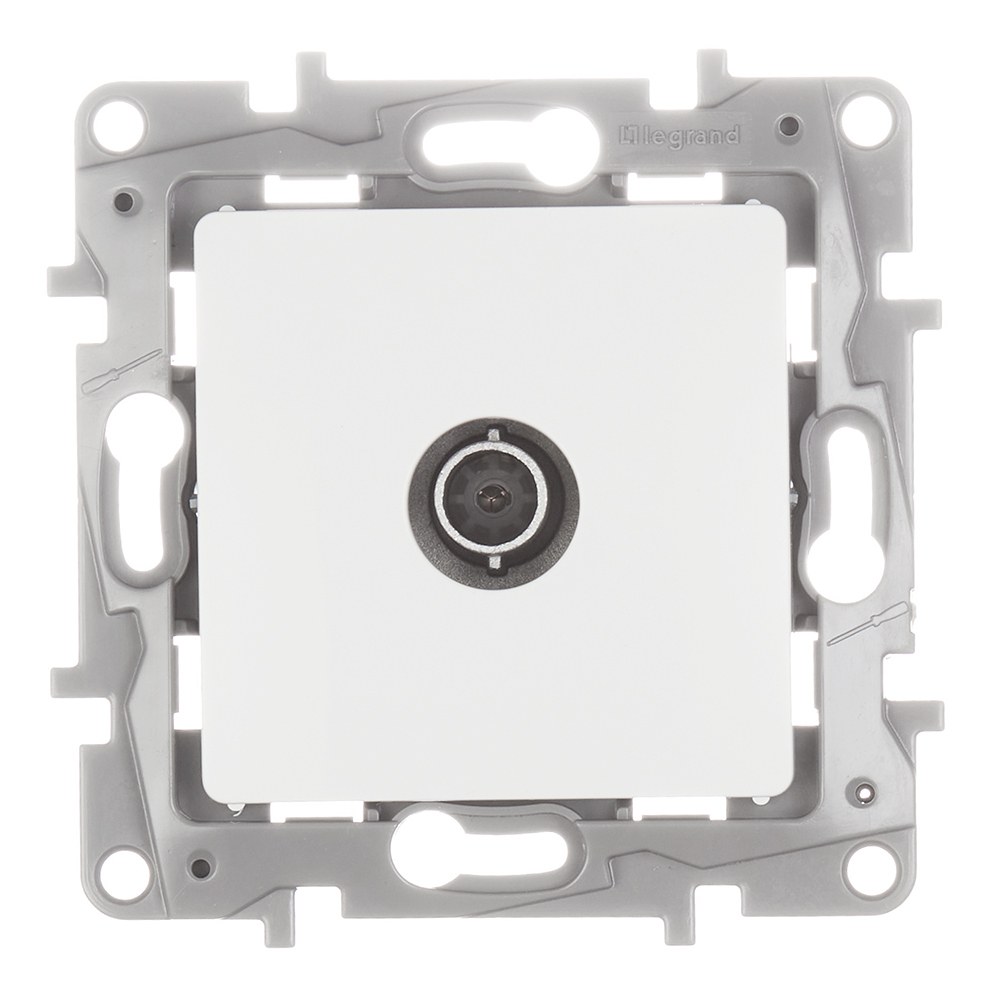 original-15709.jpg Розетка телевизионная Legrand Etika встраиваемая белая (672251) — изображение 1