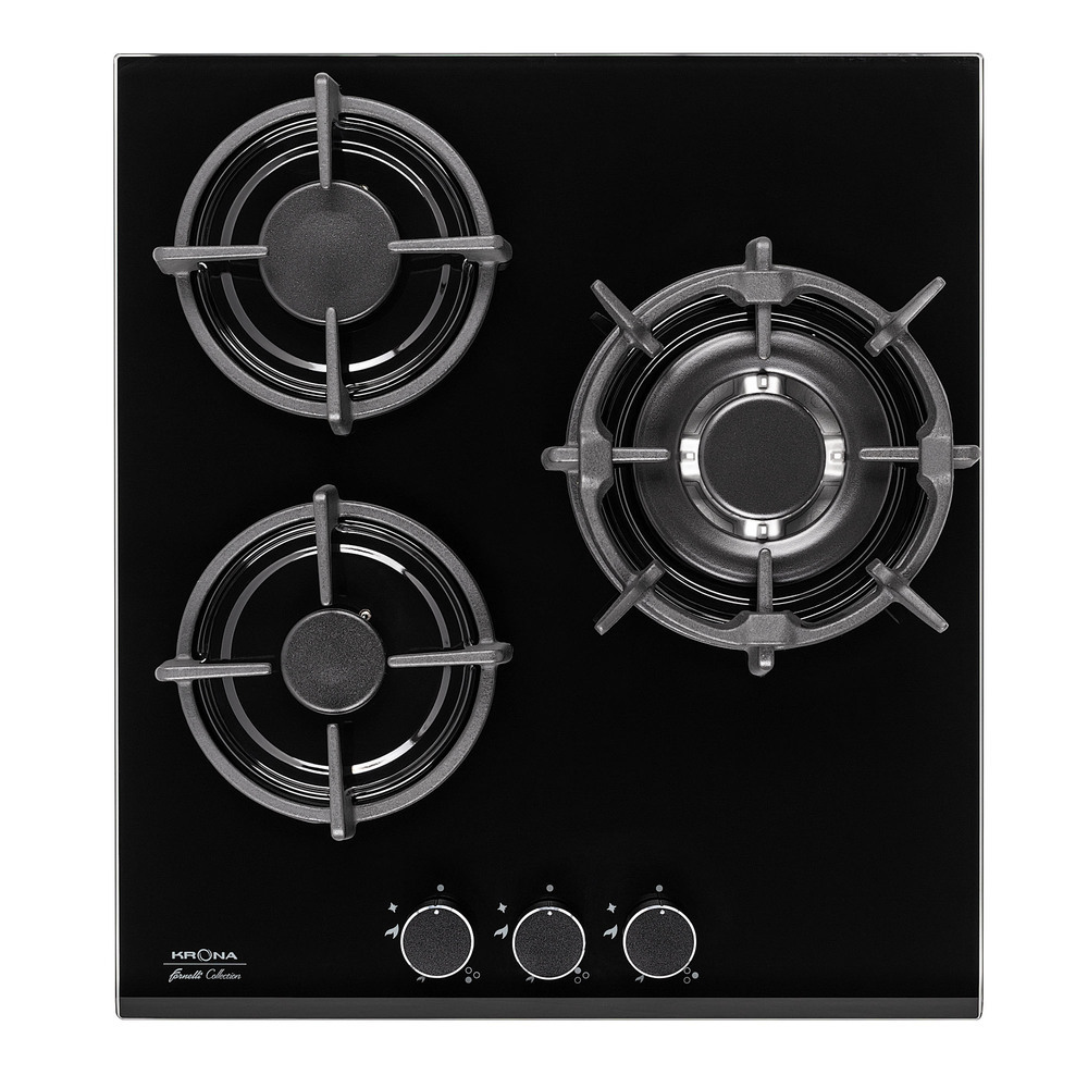 original-15712.jpg Варочная панель газовая Krona Fiero 45 3 конфорки черная — изображение 1