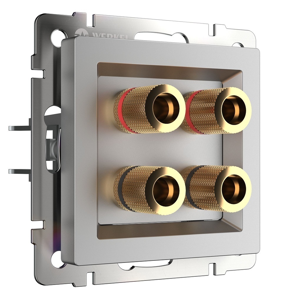 original-15896.jpg Розетка акустическая Werkel встраиваемая серебряная (a051507) — изображение 1