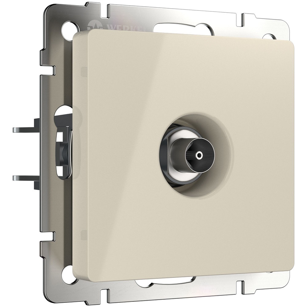 original-15963.jpg Розетка телевизионная Werkel встраиваемая слоновая кость (a051483) — изображение 1