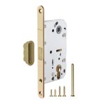 Замок врезной магнитный Fuaro M85C-50 для межкомнатной двери под цилиндр золото