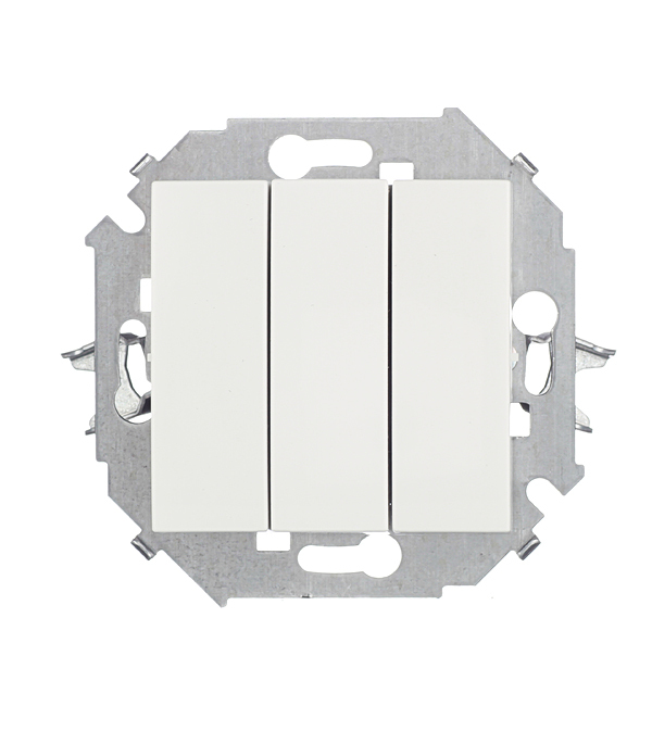 original-16122.jpg Выключатель Simon 15 трехклавишный встраиваемый белый (1591391-030) — изображение 1