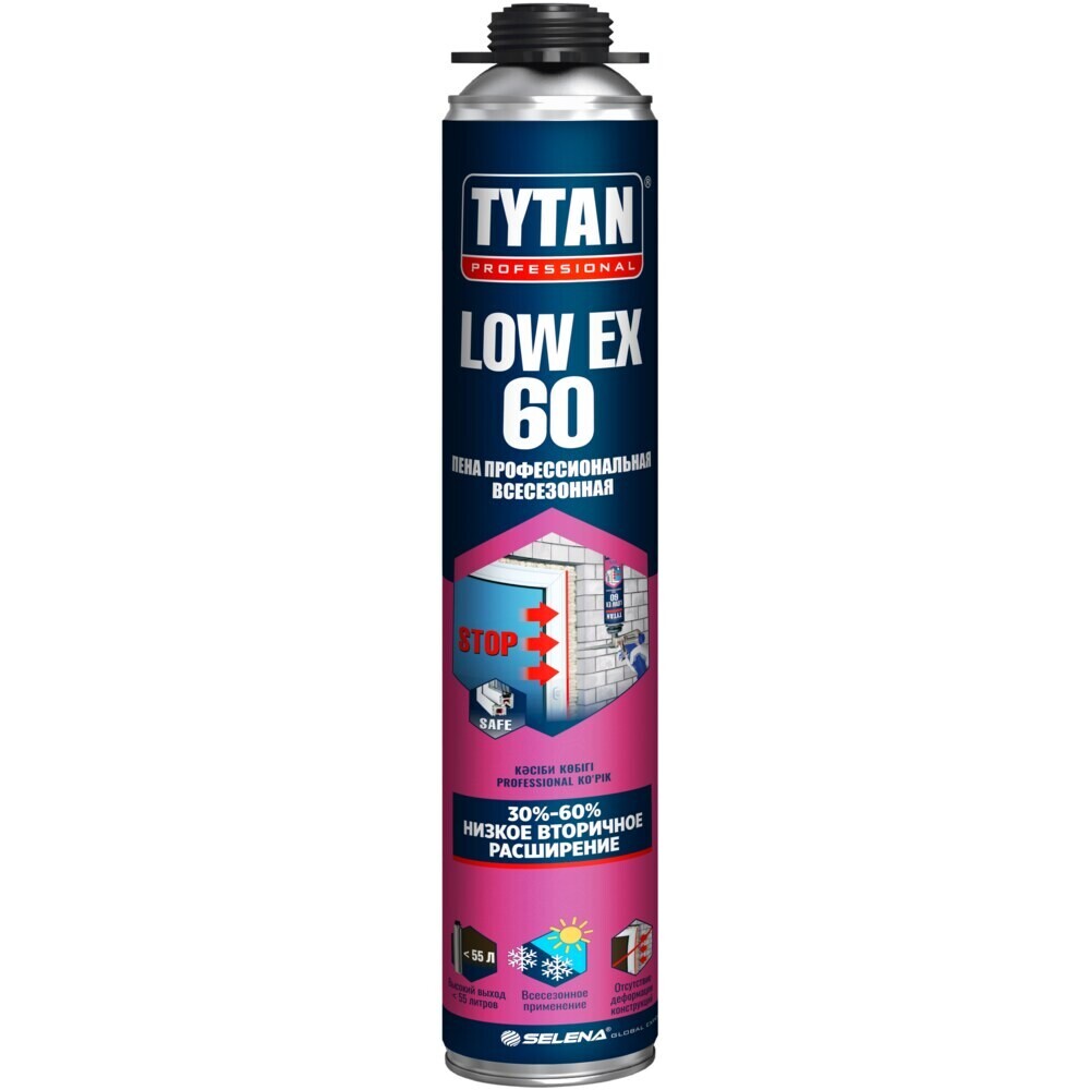 original-16174.jpg Пена монтажная профессиональная Tytan Professional LowEx 60 всесезонная 750 мл — изображение 1