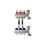 Коллекторная группа с расходомерами Ридан FHF-8RF 1 ВР(г) х 8 выходов 3/4 НР(ш) ЕК х 1 ВР(г)