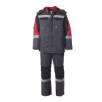 Костюм рабочий мужской утепленный Спрут Формула 56-58 рост 170-176 см серый/красный