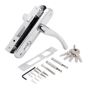 Замок врезной Palladium ЗВ AL 1613 CP универсальный с цилиндром хром 5 ключей