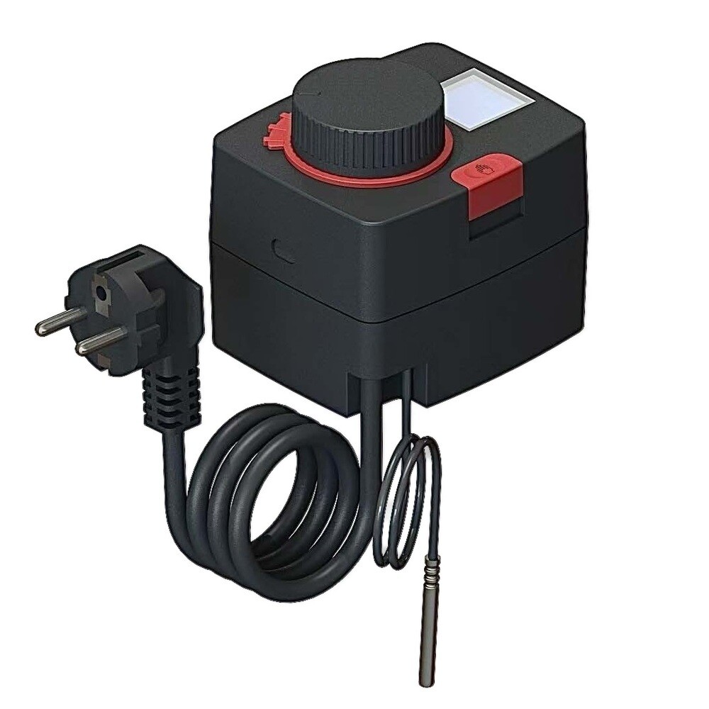 original-1635.jpg Сервопривод с электронным термостатом 5-90°С и дисплеем Flamco MFR нормально закрытый 220 В (A66341.37) — изображение 1