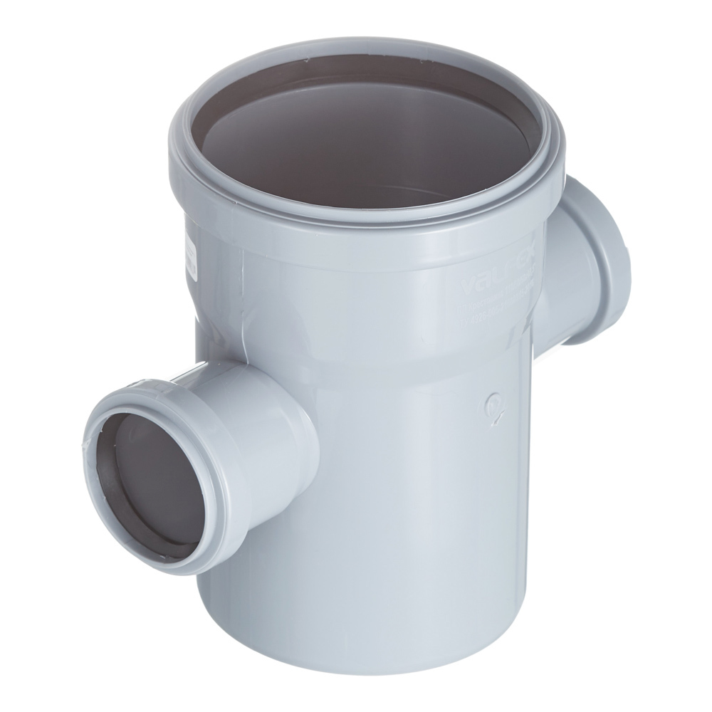 original-16430.jpg Крестовина Valfex d110х50х50 мм 87° пластиковая одноплоскостная для внутренней канализации (27211550) — изображение 1