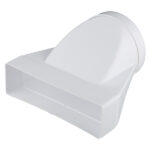 Соединитель эксцентриковый пластиковый для плоских воздуховодов 60х204 мм с круглыми d125 мм