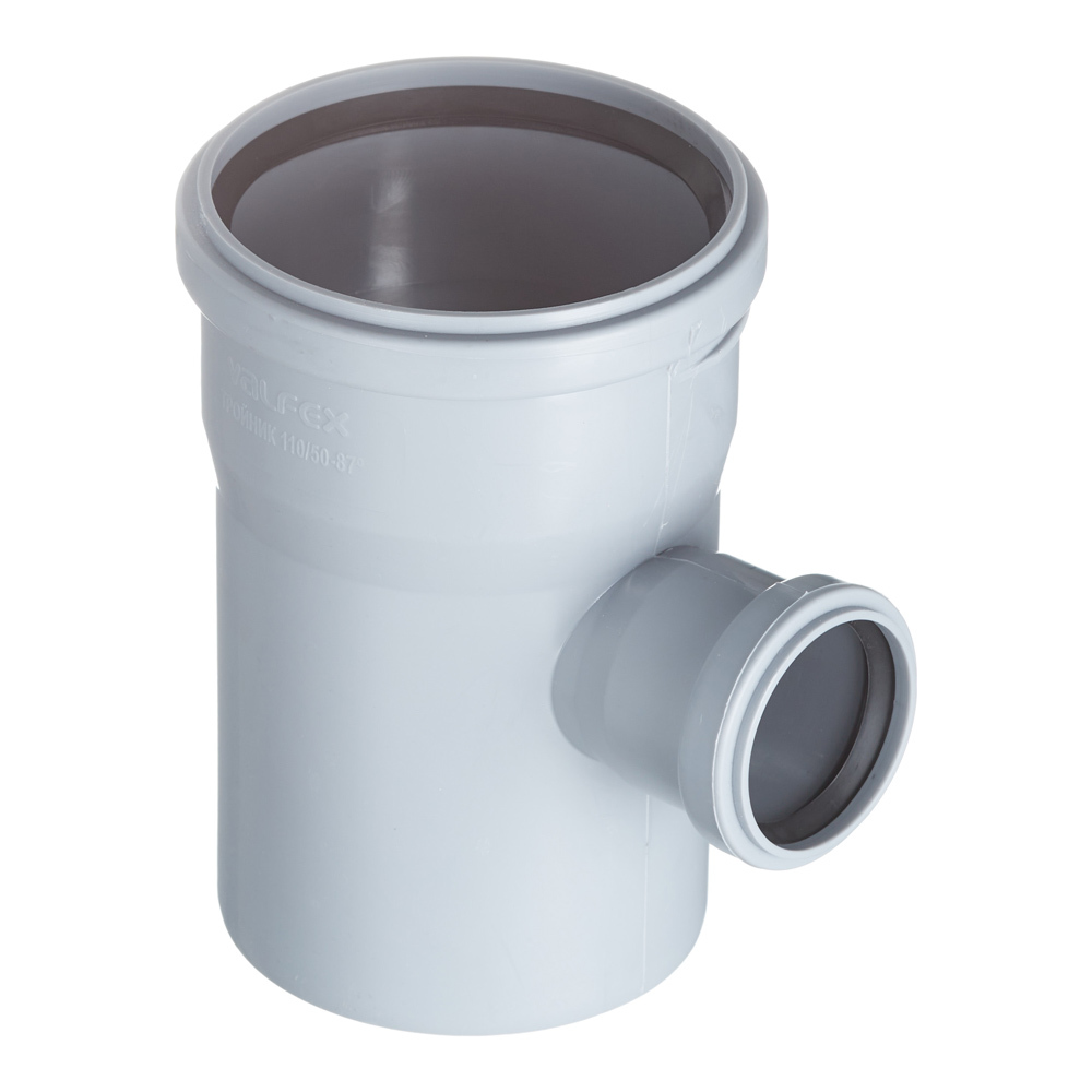 original-16447.jpg Тройник Valfex d110х50 мм 87° пластиковый для внутренней канализации (24110050) — изображение 1