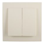 Выключатель Svet двухклавишный встраиваемый бежевый (0604-00121)