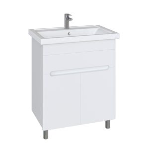 Комплект тумба с раковиной Sanstar Модена 70 см напольная белая (224.1-1.4.1.К)