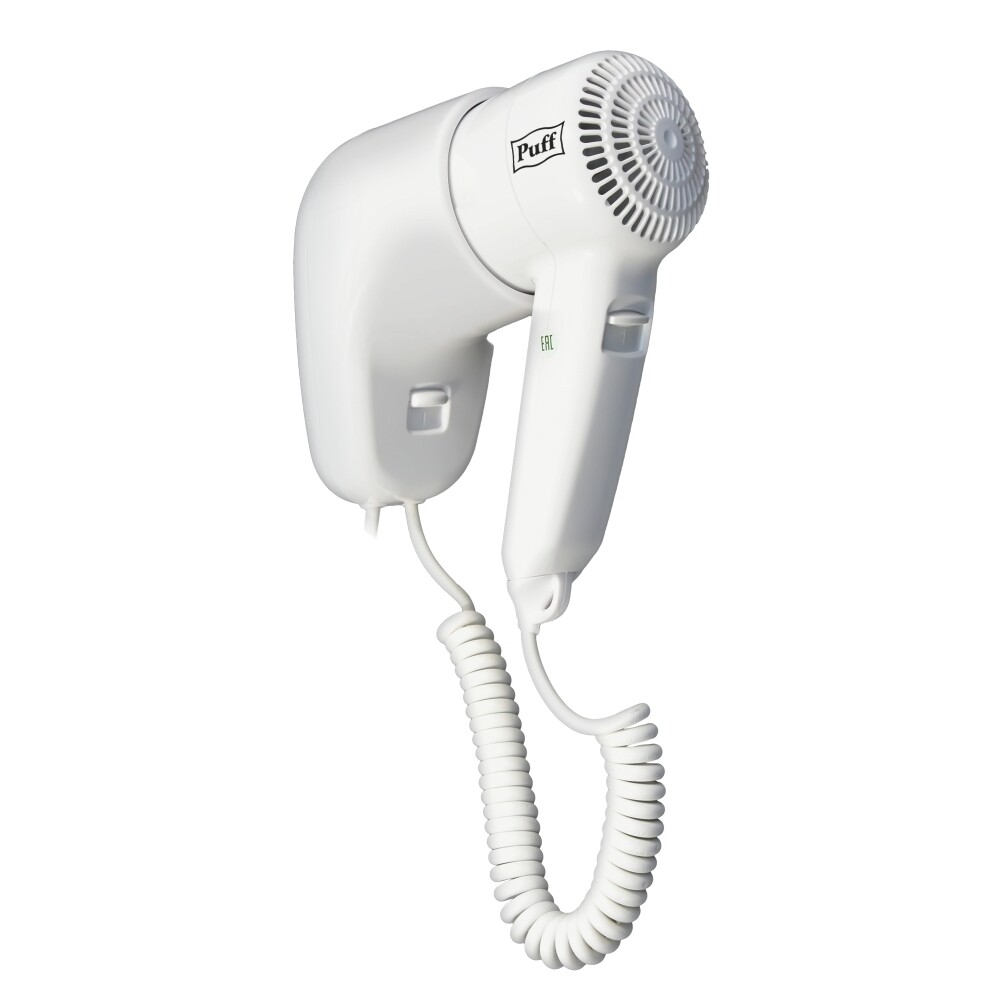 original-16738.jpg Фен для волос настенный Puff 1000 1000 Вт белый — изображение 1