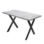 Стол кухонный прямоугольный 1,2х0,8 м бетон светлый 9631 (53851)