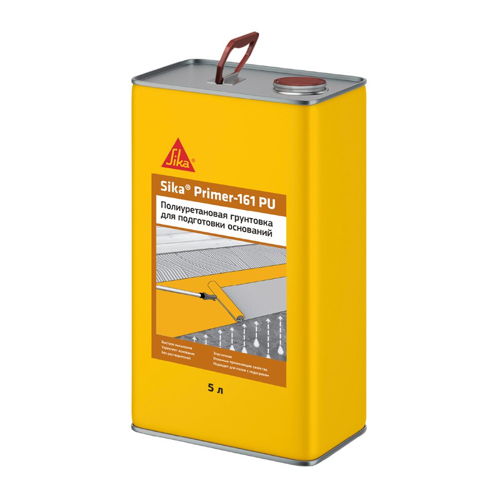 original-1676.jpg Грунт полиуретановый Sika Primer 161 PU без растворителей 5 кг — изображение 1