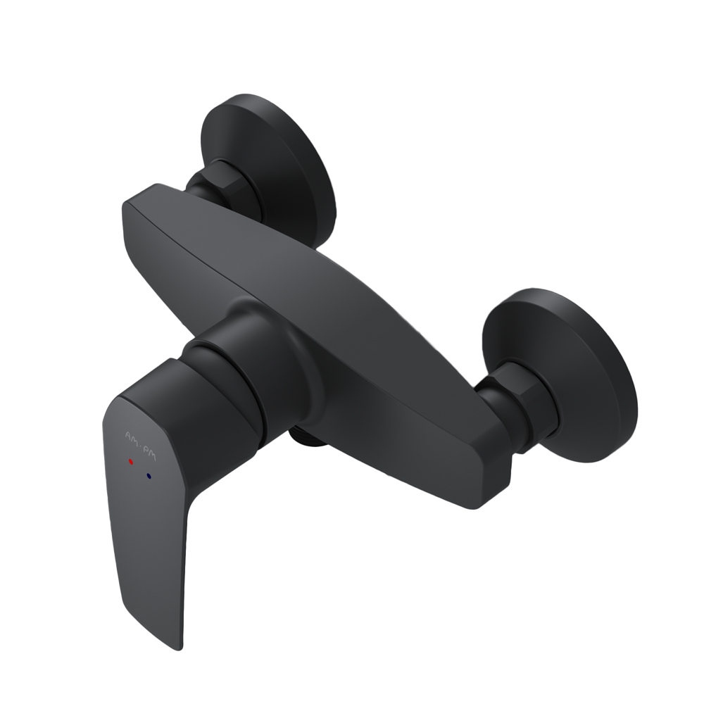 original-16830.jpg Смеситель для душа без излива AM.PM Gem черный без лейки однорычажный (F90A20022) — изображение 1