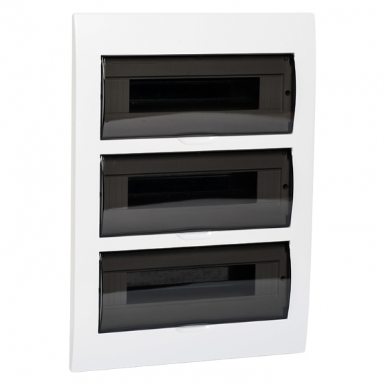 original-16843.jpg Щит распределительный встраиваемый EKF PROxima ЩРВ-П-45 пластиковый IP41 505х365х110 мм 45 модулей прозрачная дверь — изображение 1