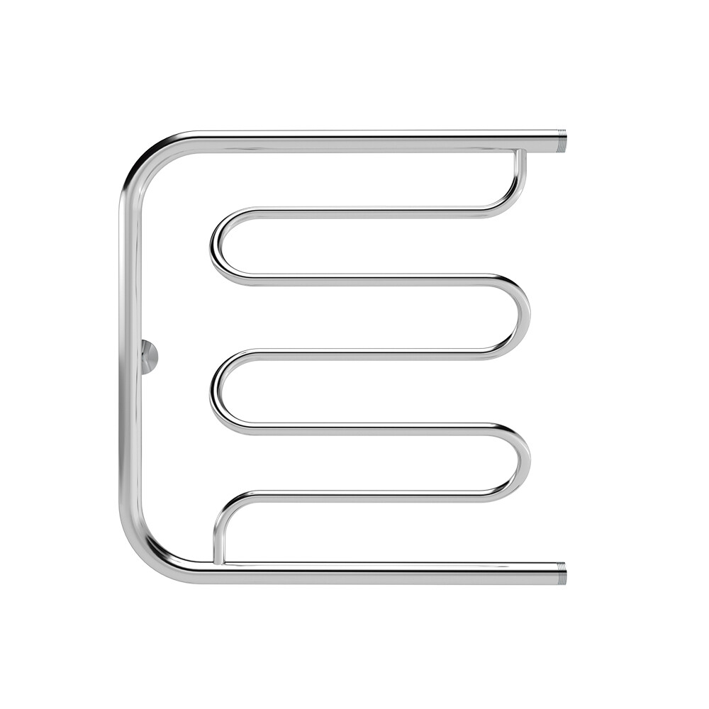 original-16887.jpg Полотенцесушитель водяной Indigo Liana 600х600 мм фокстрот с боковым подключением 500 мм хром — изображение 1