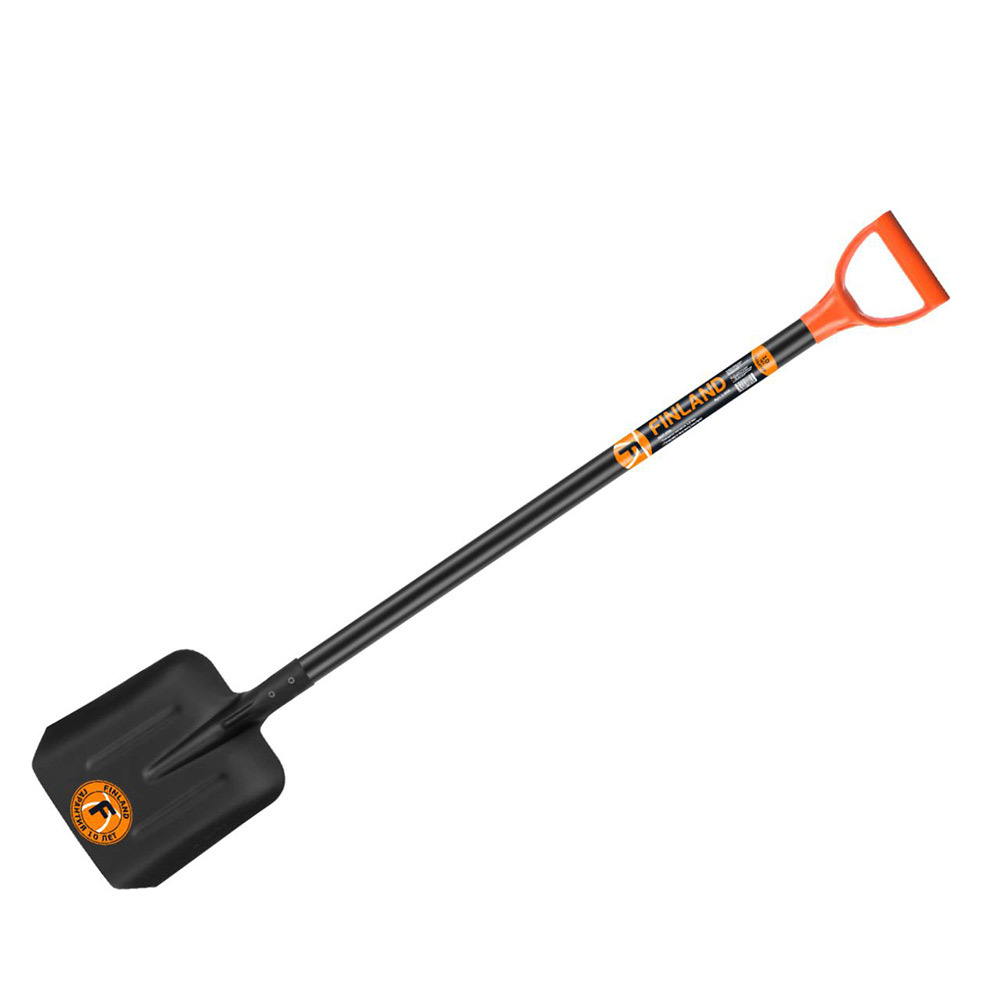 original-16893.jpg Лопата совковая Finland с ребрами жесткости с деревянным черенком 920 мм (1456-Ч) — изображение 1